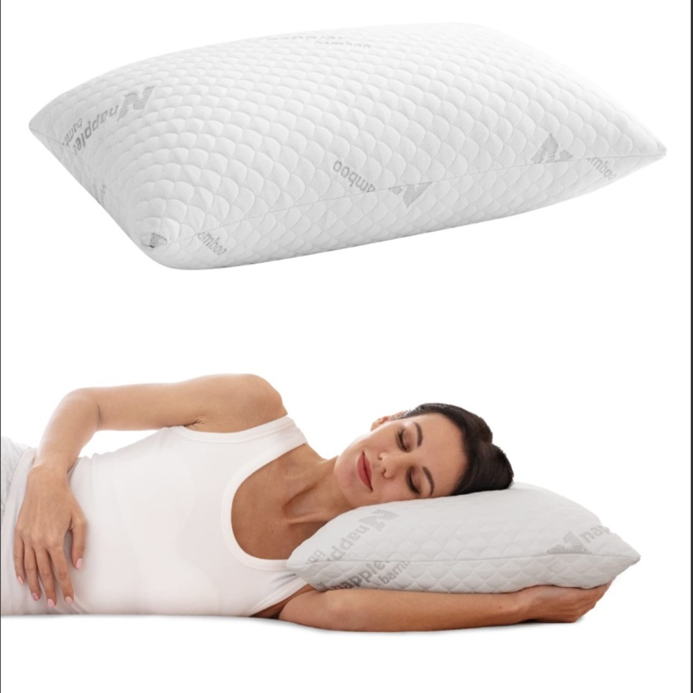 Náppler Sleep Pillow for Neck and Shoulder Pain Relief Side Stomach Back Sleeper